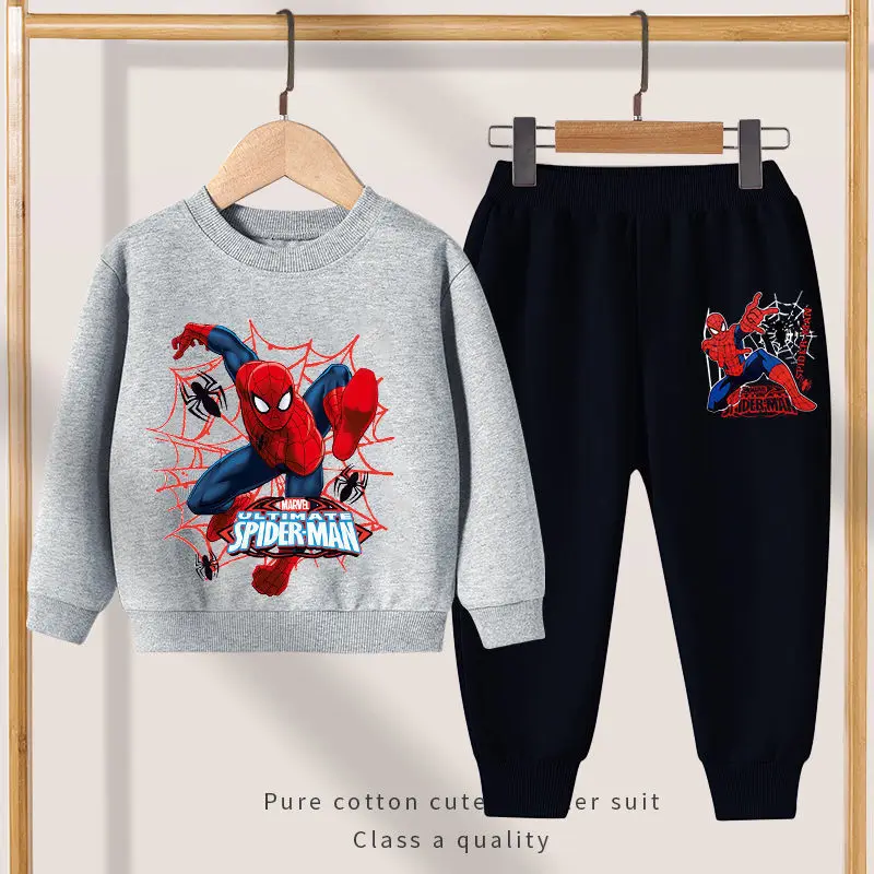 Fall Winter Boys Sweatsuit Cotton Kids Tracksuit Custom Design Cartoon Printing Premium Kids Jogging Suits