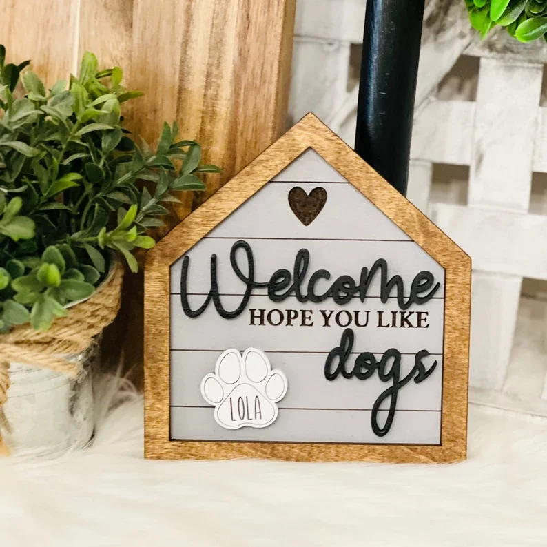 JUNJI Farm House Wall Arts Decoration Wood Wall Sign Blank Wood Sign For Home Decoration