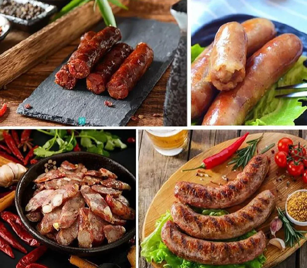 Automatic Sausage Roll Making Machine Electric Sausage Stuffer Hotdog Maker Ham Salami Sausage Filler Filling Machine