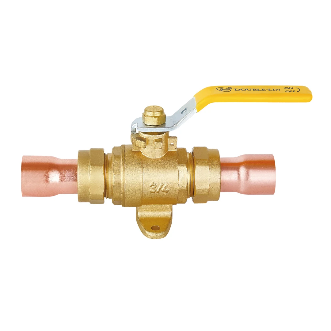 Lever Handle Soldering 40mm X 40mm Brass Gas Ball Valve