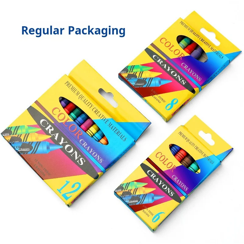 Hot Sale 12 Colors High Quality Round Crayon Set For Kids