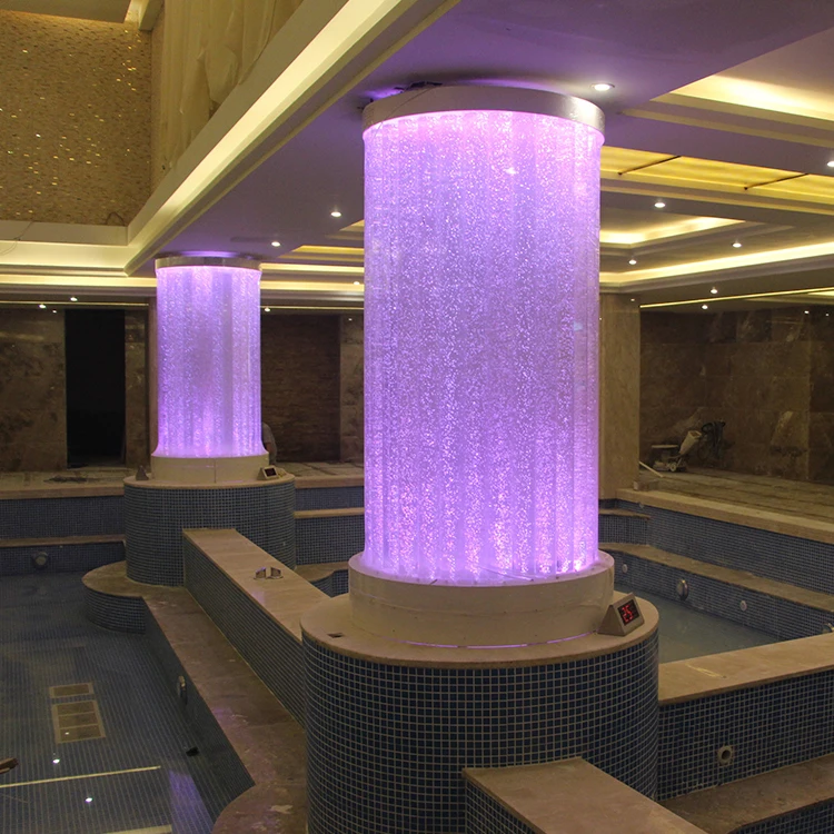 Indoor Wall Decoration Decor Led Bubble Water With Lights