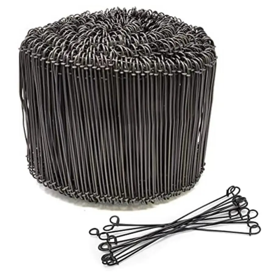 Factory price 150-180mm  black annealed wire galvanized wire tie single or double loop tie wire