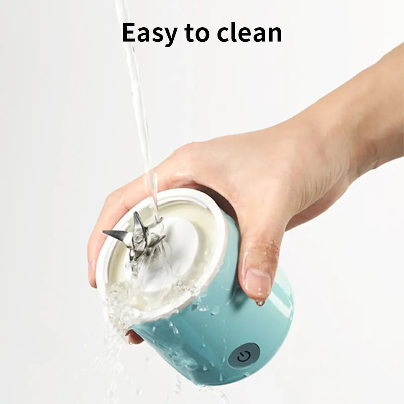 ODM OEM USB Rechargeable Small Mixer Blender 6 Blades Electric Juicer Mini Portable Blender Fruit Mixers