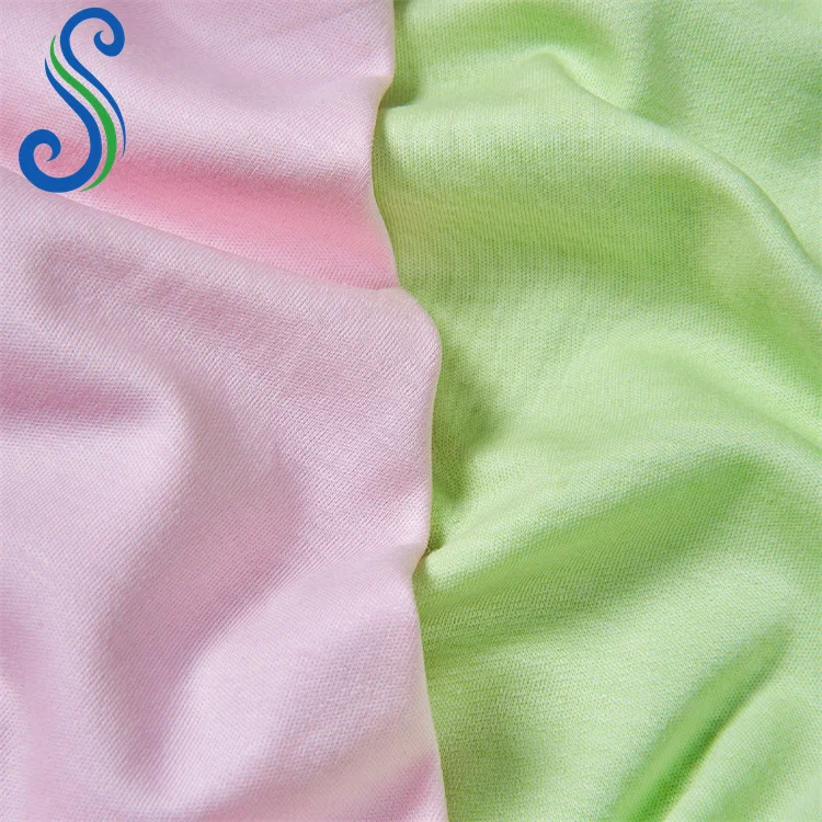 Breathable Cool Feeling 65%Cotton 30%Modal 5%Mulberry Silk Fabric for Tshirt