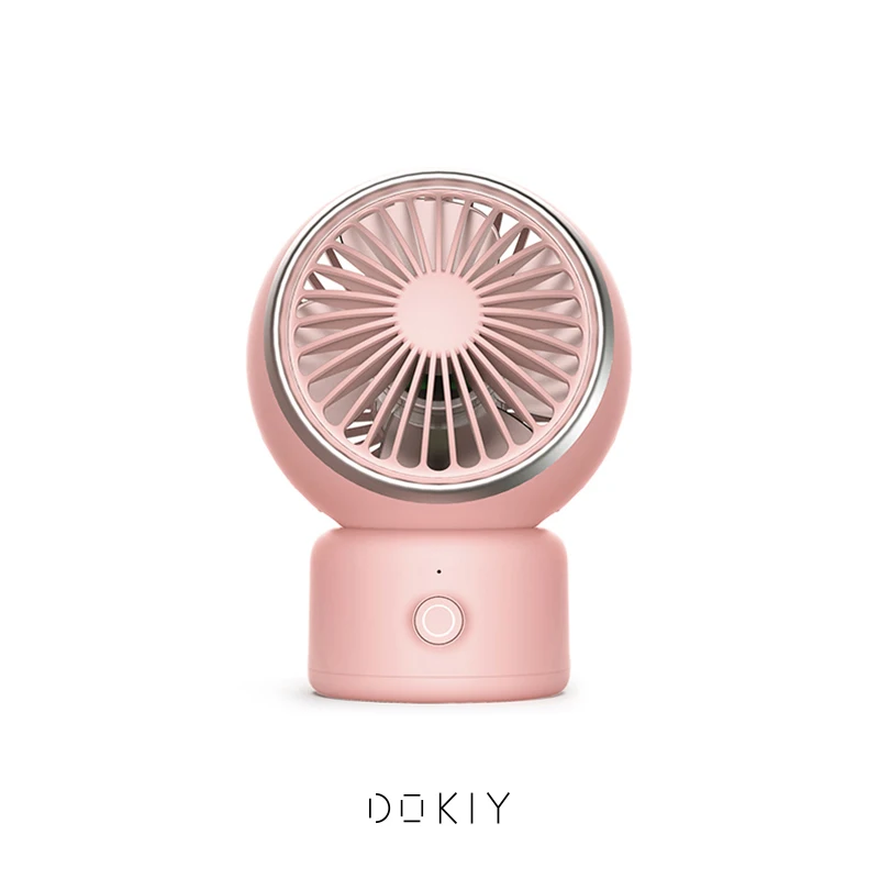 Korea Hot Sale Rechargeable Small Table Mini Portable Fan with 2000mAh Built in Battery