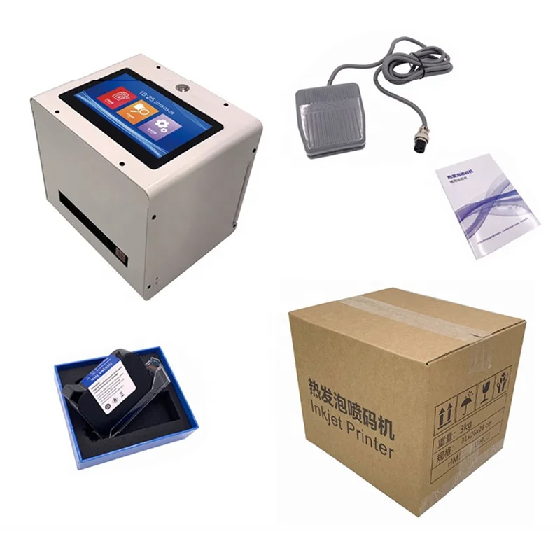 Desktop Tabletop Inkjet Batch Coding Machine Date Code