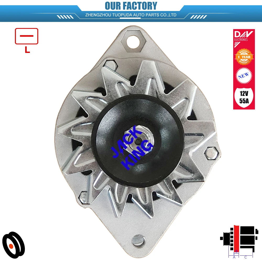 ALT3973 12V 55A 0120488284 0120489336 0120489337 NEW ALTERNATOR FOR IVECO DAILY II 40-12 2.5 TD 1990-1996 2499ccm 8140.