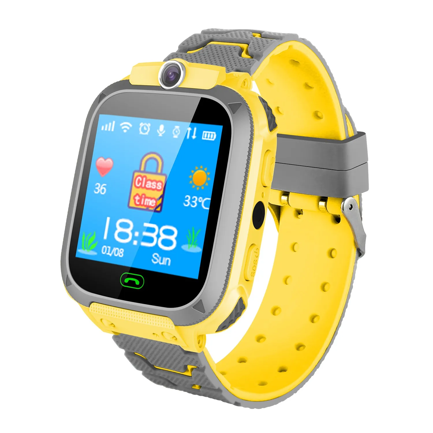 Hot Kids alarm waterproof phone call wrist with GPS tracker 4g video call digital smart watch design logo watches for Children