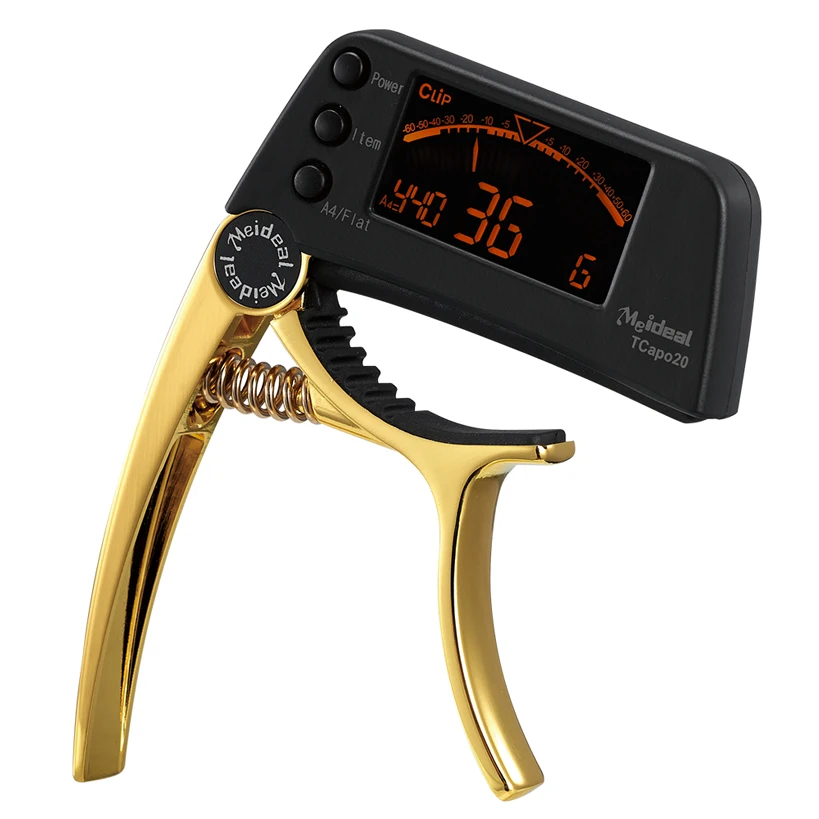Digital Guitar Capo And Tuner 2 In 1 Classical Custom Metal Acoustic Guitar Capo With Tuner Accessories