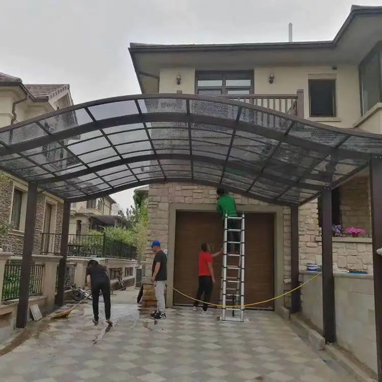 High Quality Exterior Aluminum Polycarbonate M Shape Outdoor Awing Tent Car Port Canopy