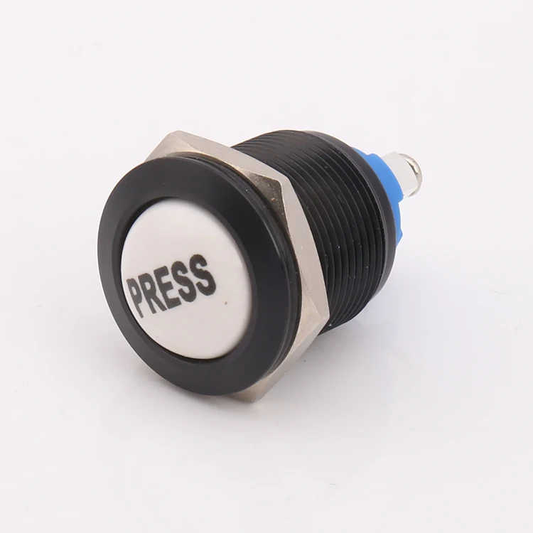 Miniature 19v Illuminated Hand Switch ceramic Push Button switch