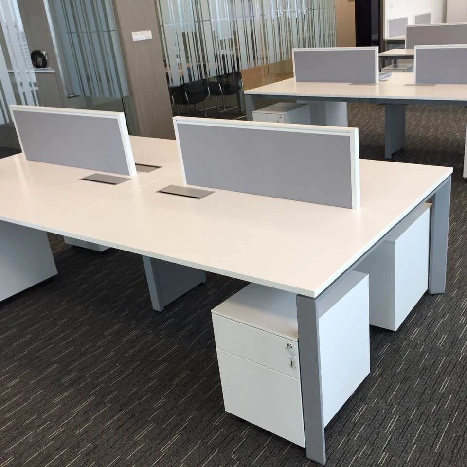 Modern office furniture designs 6 person partition workstation open workstation for 6 person