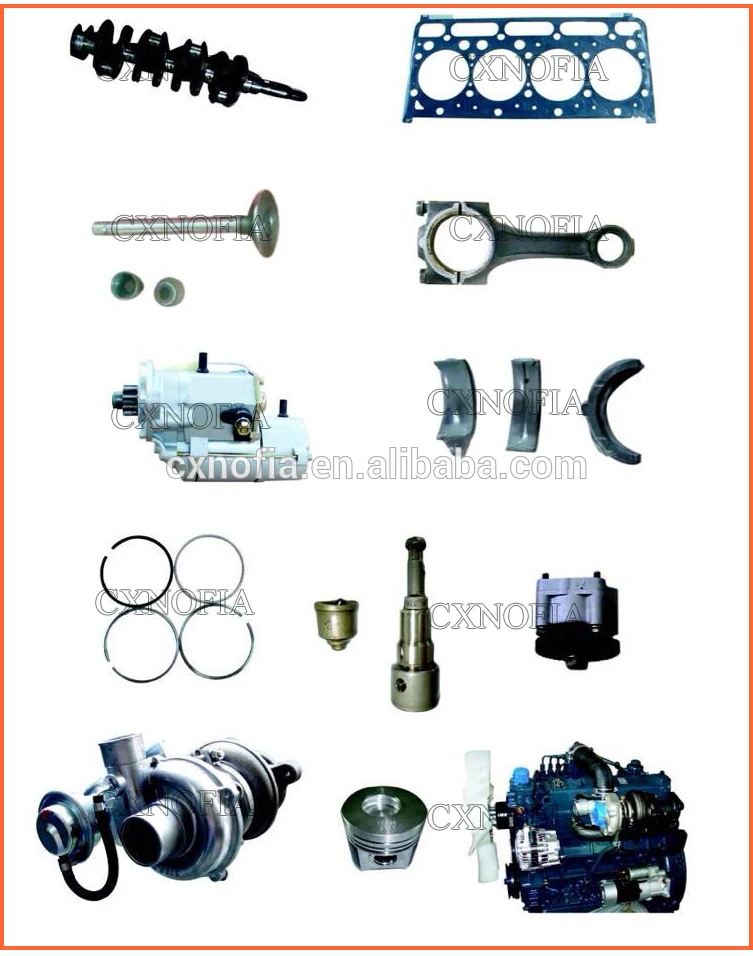 Hot Sale Kubota Engine Parts V2403 Main Bearing and Concord Bearing 1A091-23480 17311-22014