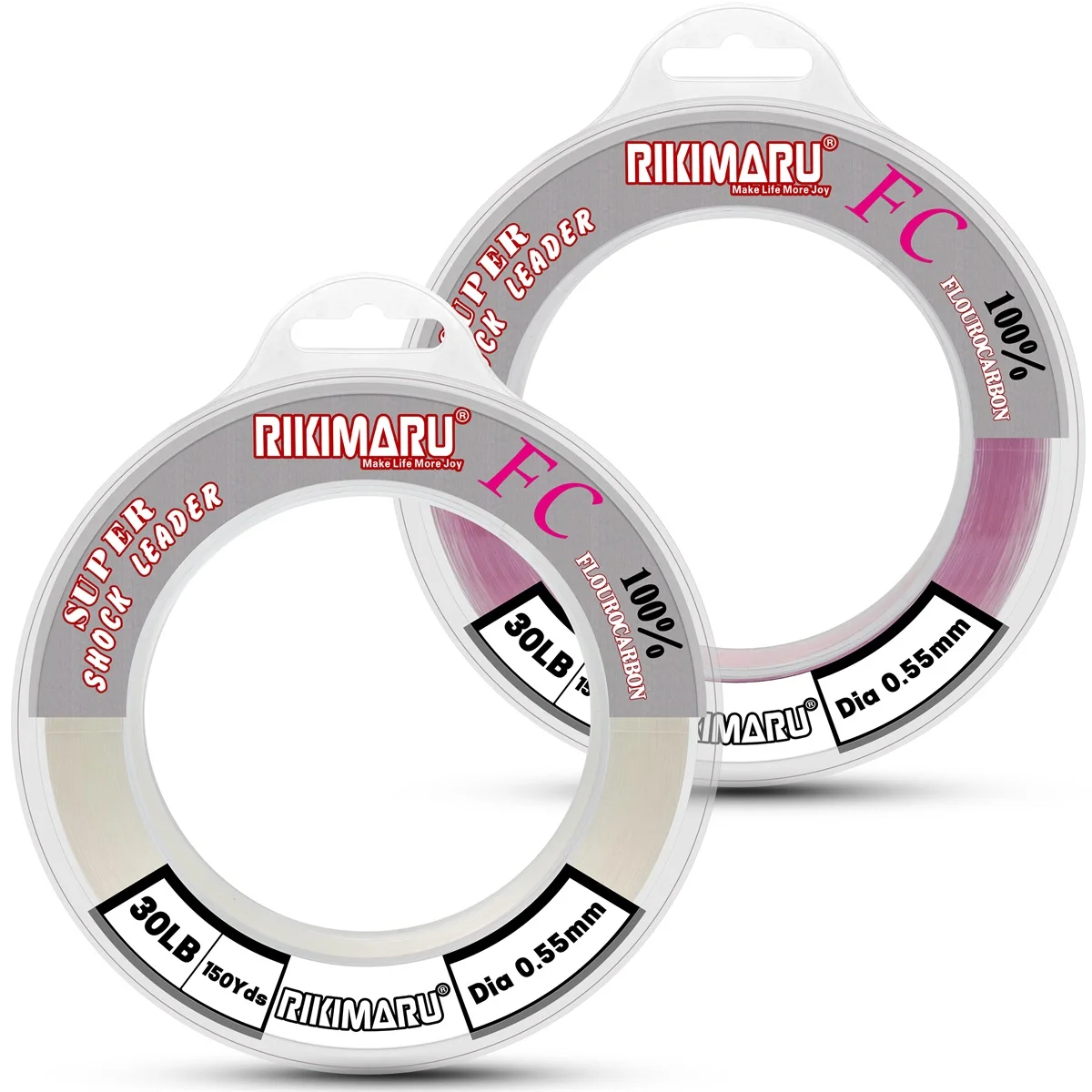 Rikimaru Sakura розовая 100% фторуглеродная рыболовная леска премиум-класса для соревнований с ФК рыболовная леска 50 ярдов фторуглеродная Рыба для морского тунца