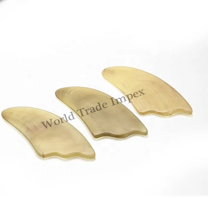 Natural ox horn massage tool handmade gua sha for facial body massage