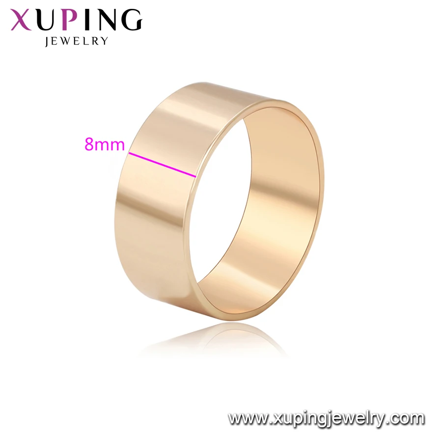 16293 xuping 2020 модное простое Золотое кольцо без камня 18 карат