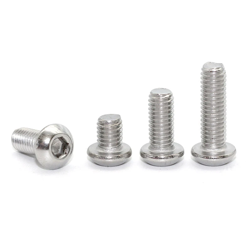 Limited Time Discounts Stainless Steel SUS30408 DIN EN ISO 7380 M3-M16 Hexagon Socket Flat Round Head Screw