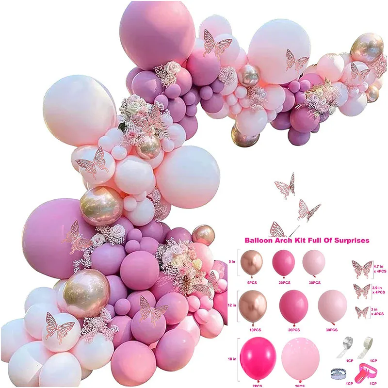 Wholesale Latex Balloons Girls Garland Arch Kit Christmas Birthday Wedding Party Decorations Supplies Sets