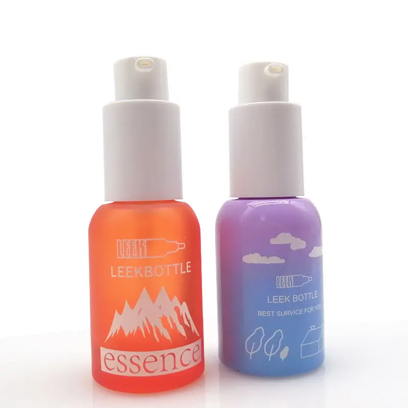 Manufacturer Packaging Glass 15ml Refillable Lotion Bottle Cosmetic Custom Lotion Bottle With Pump For Skin Care