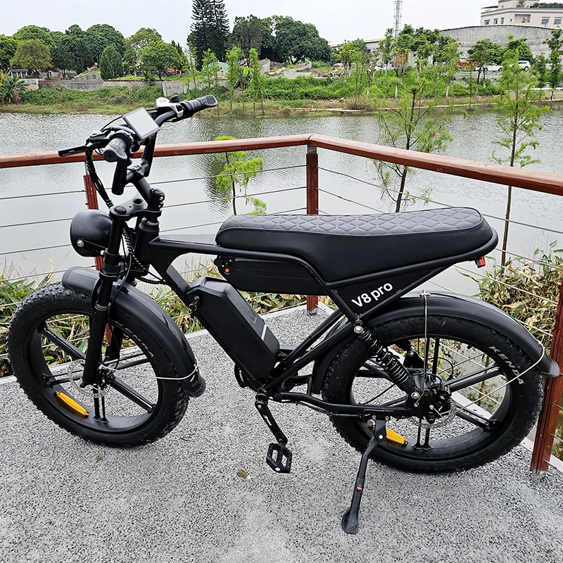 OUXI V8 PRO 24 inch big tire fat e bikes buy from USA/EU warehouse fat tire mountain bike for adult 50km/h electric bicycle