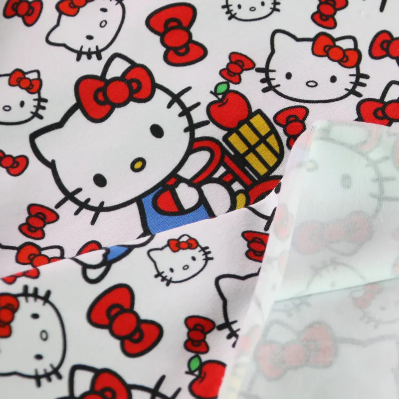 4 Way stretch Lycra Spandex Bamboo Jersey Knitted cotton print Fabric For T Shirt