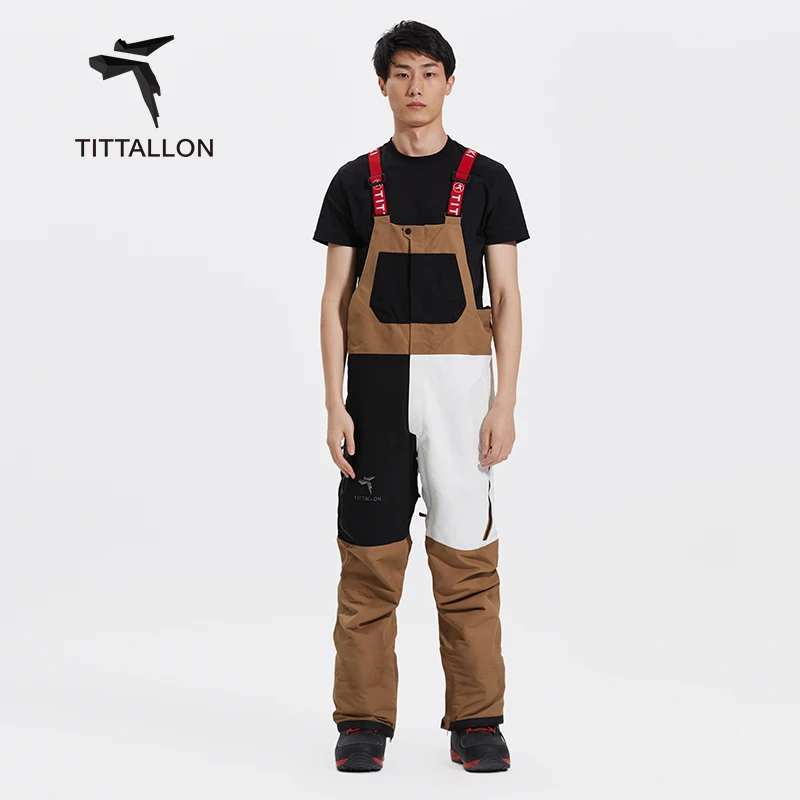Outdoor Winter Sport Bibs Overall Ski Wear Overalls Snow Suit Men Windproof Waterproof Snowboard Skiing Overalls