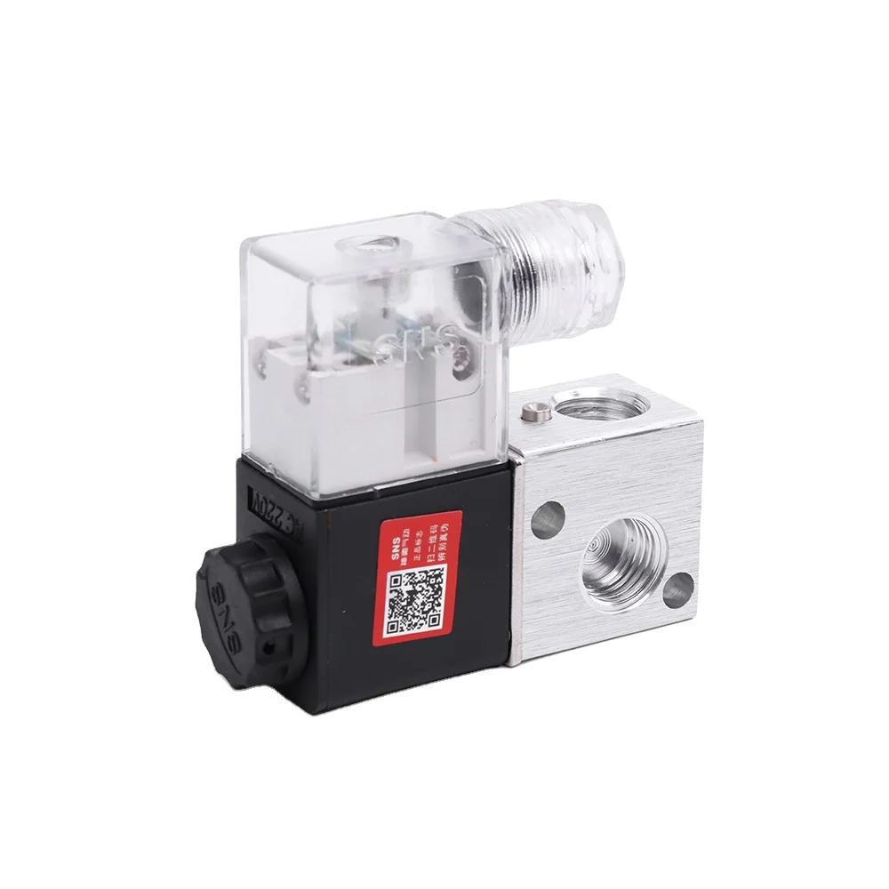 SNS 3V1-06 high quality aluminum alloy 2 way direct-acting type solenoid valve
