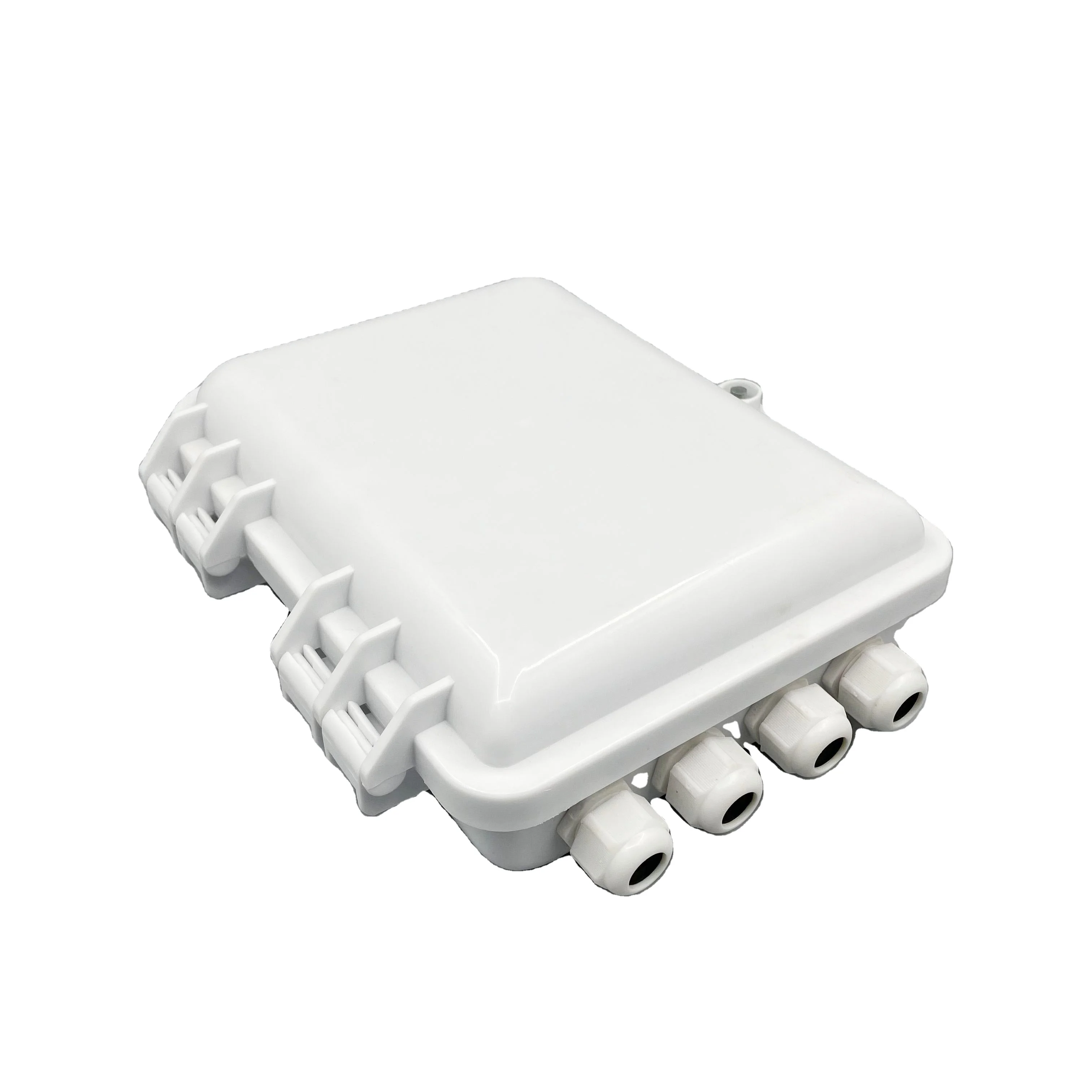 Indoor/Outdoor 8 Core/Port FTTH Wall Mount Splitter Mini Plastic Box Fiber Optic/Optical Cable Distribution Terminal Box