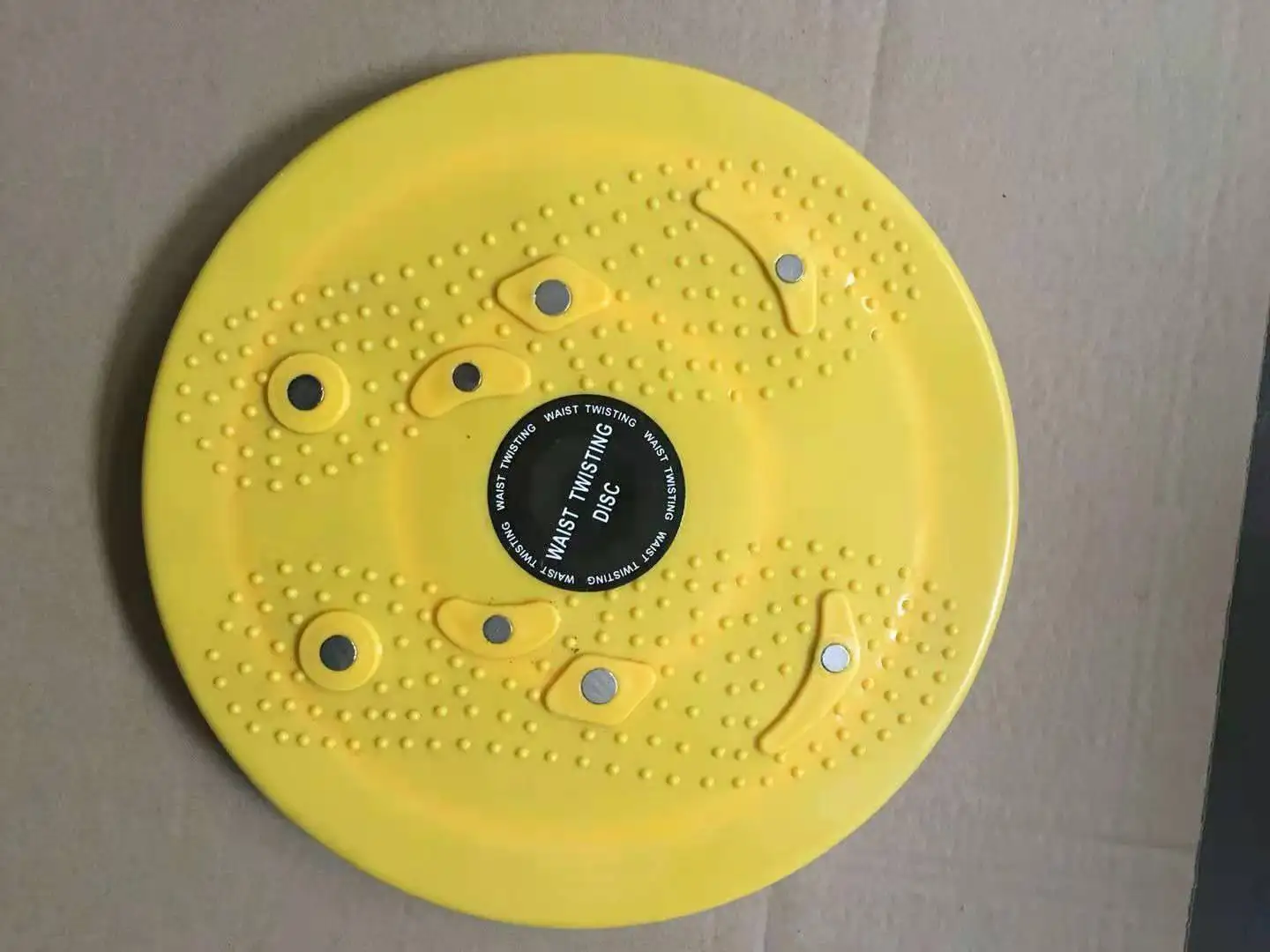 hot sale waist twisting disc blue and yellow pp waist twist foot disc home training 360 rotation twisting disc for women men