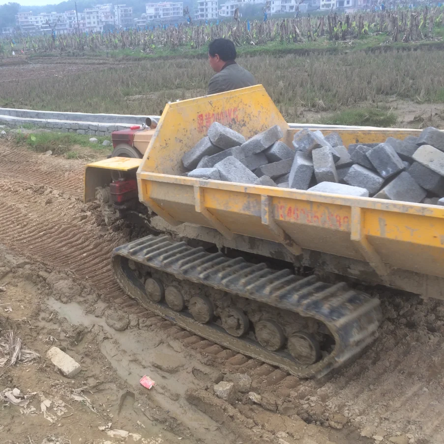 1ton 2ton 3ton tracked dumper  Woodland Garden crawler dump in Malaysia