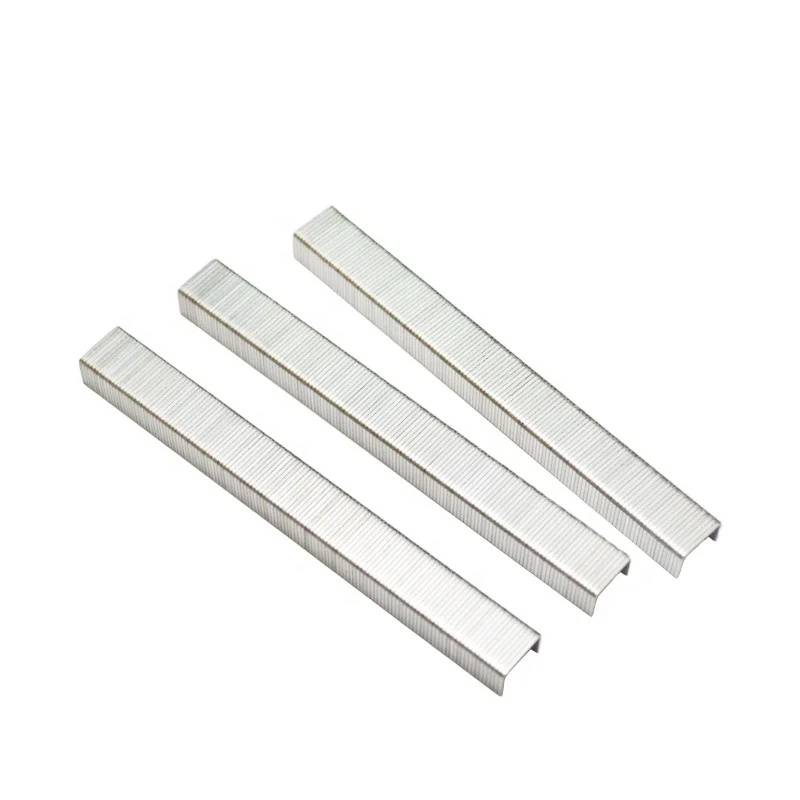 Galvanized Flat Metal Pneumatic Series 8012 Pins Sofa Shaped for Chair Head Nails Code 80 Series Staple Code Nail