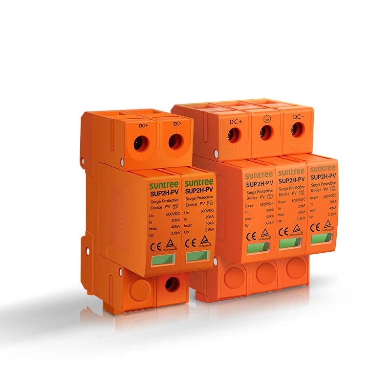 DC SPD SUP2H 2P 500V / 800V  surge protector accessories PV Lightning Suppressor Household SUNTREE Zhejiang