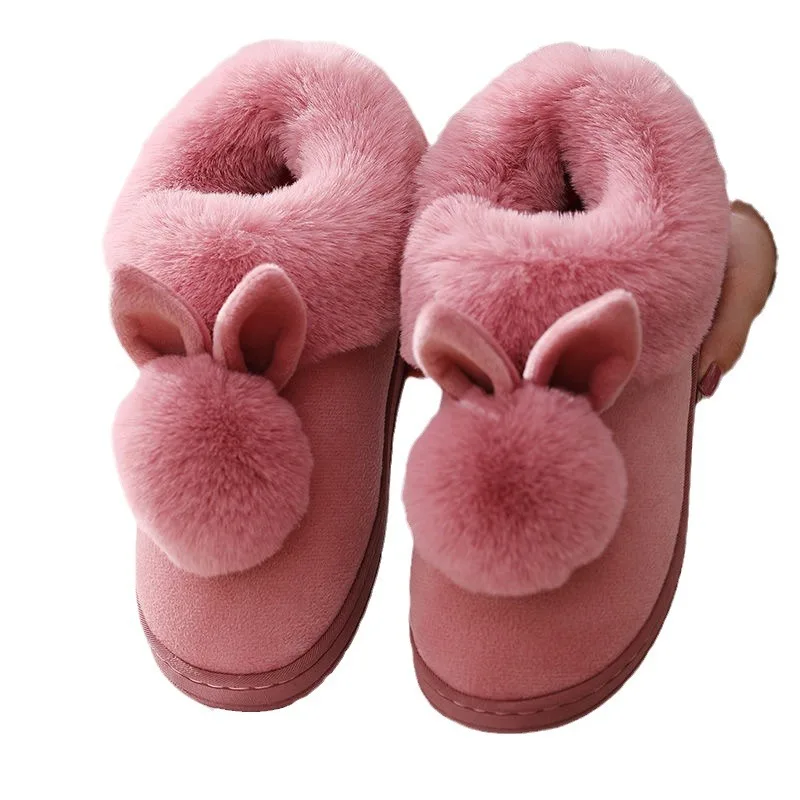 Soft Cozy Warm Functional Female Slippers Footwear Home Animal Sock Felt Wool Slides Fluffy Winter Ladies Slippers For Women