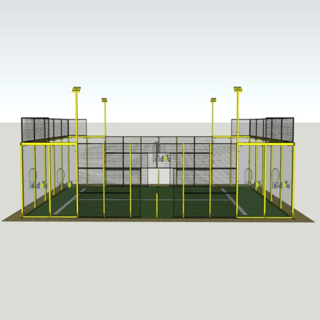 artificial turf for padel tennis court vidrio templado padel court