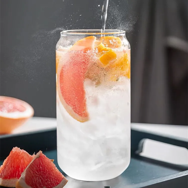 Современный экологически чистый боросиликатный стеклянный набор соломенных кружек с крышкой настраиваемый логотип кружки для сока молочного чая смузи и колы