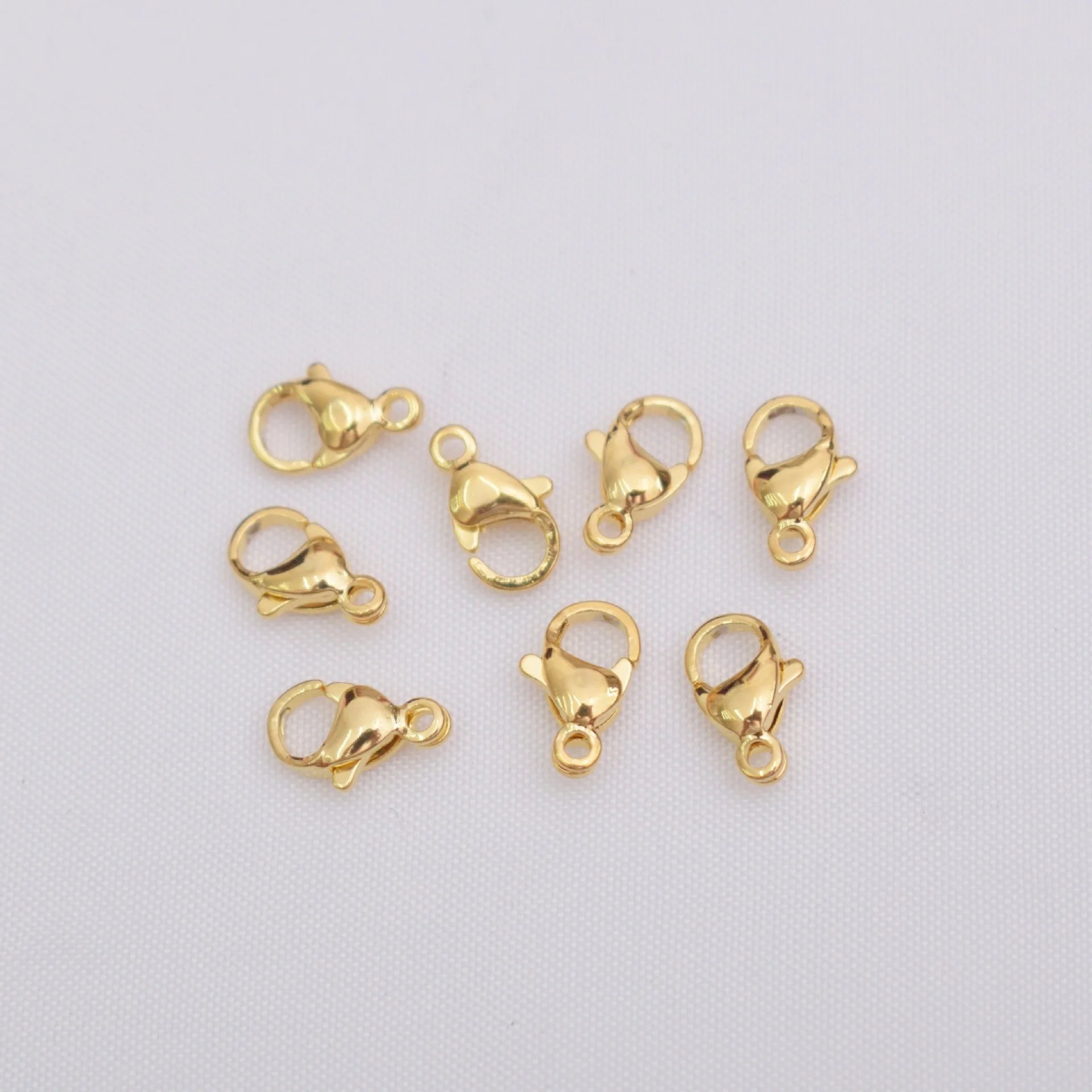 Stainless Steel Lobster Claw Clasps Silver & Gold Necklace Clasps Lobster Claw Clasps for DIY Jewelry Findings Making