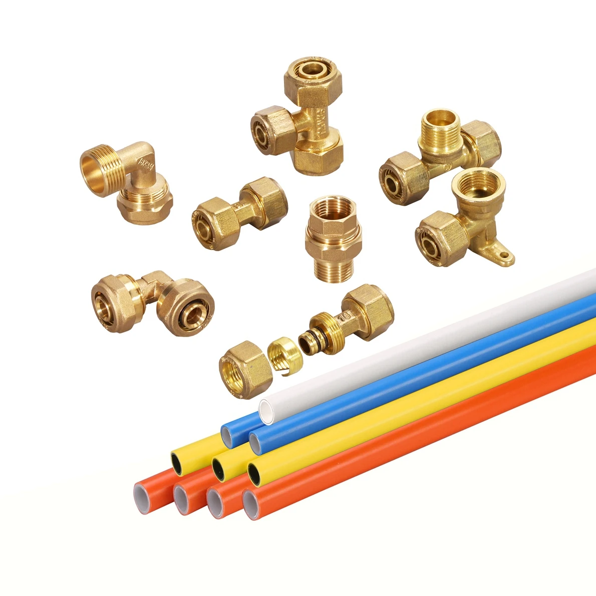 brass water fitting coupler brass compression tube fittings brass fitting