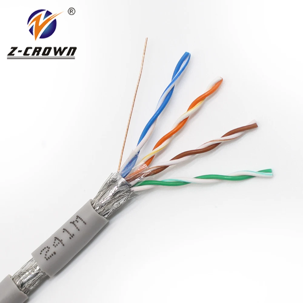 4*2 Pairs cat5 ethernet coiled suppliers ftp outdoor cat5e cable 1000ft ft4