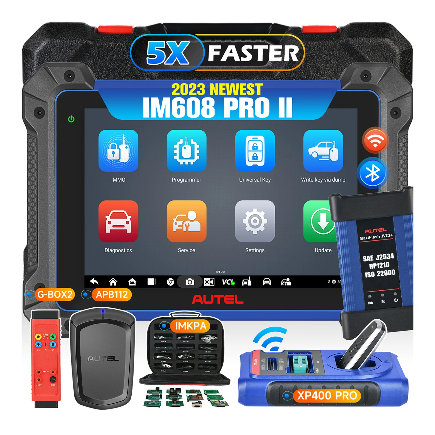 Autel MaxiIM IM608 PRO II Car Key Programming Code Reader IKey Programmer OBD 2 Scanner Vehicle Full System Diagnostic Tools