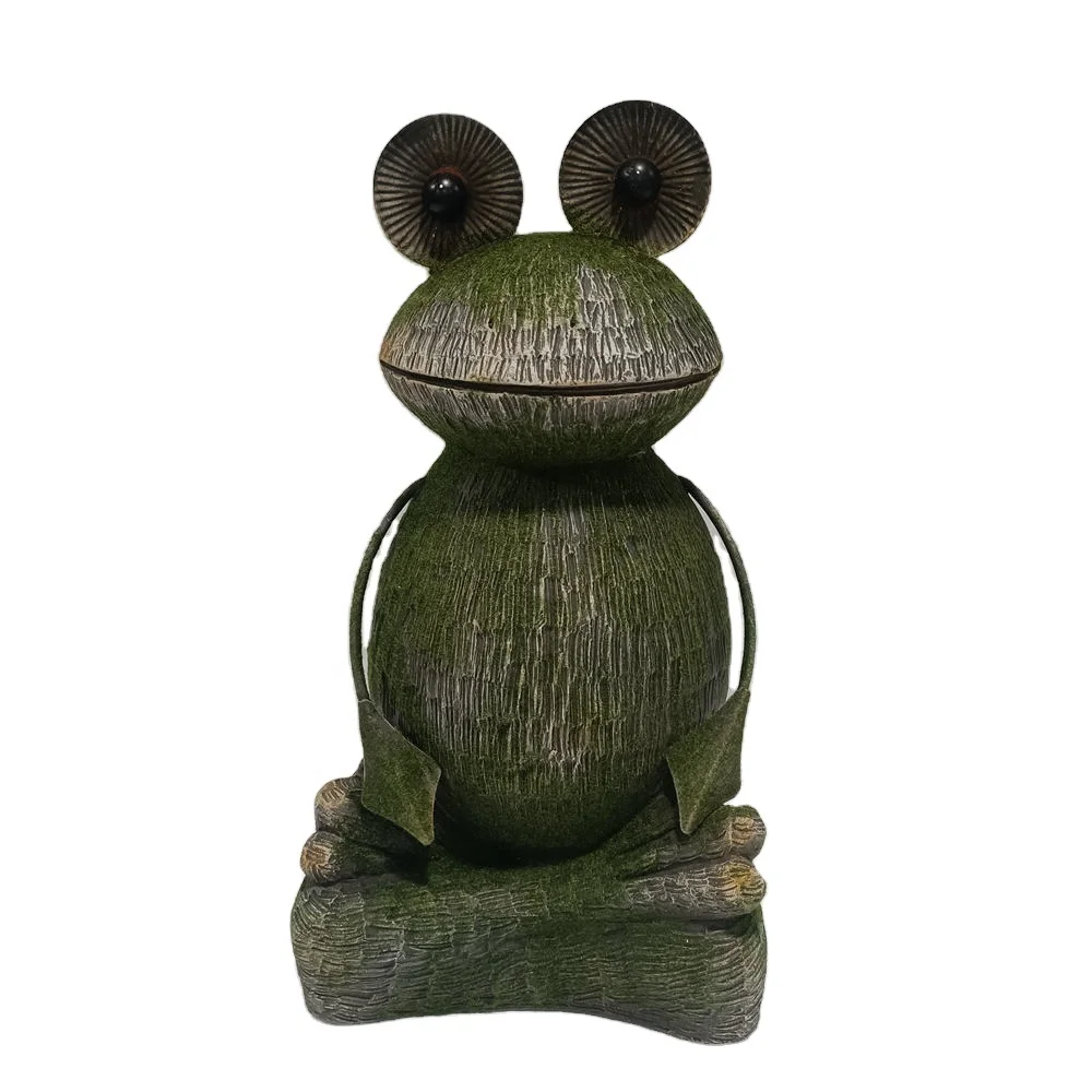 Meditating Yoga Magnesium Oxide Frog Crafts Statue For Outdoor Garden Home Patio Yard Lawn Decorative