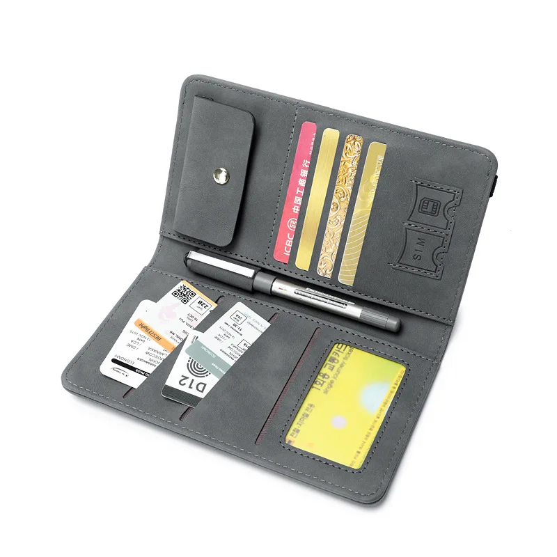 RFID Anti-Theft Storage Bag Waterproof Leather PU Fashionable Lady Style for Passport Money Ticket Documents Travel