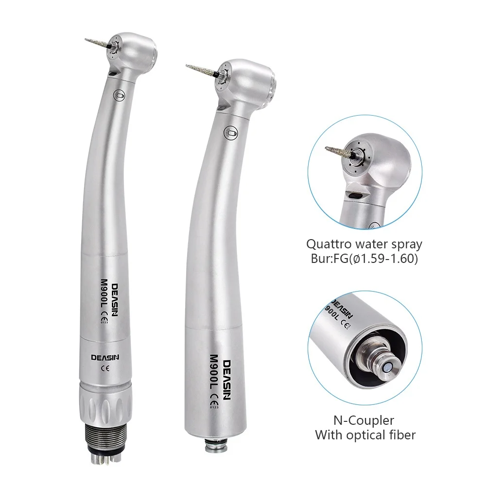 M800L / M900L For NSK Coupling Dental High Quality LED Handpiece High Power Air Turbine Fiber Optical Hand piece Dentistry Tools