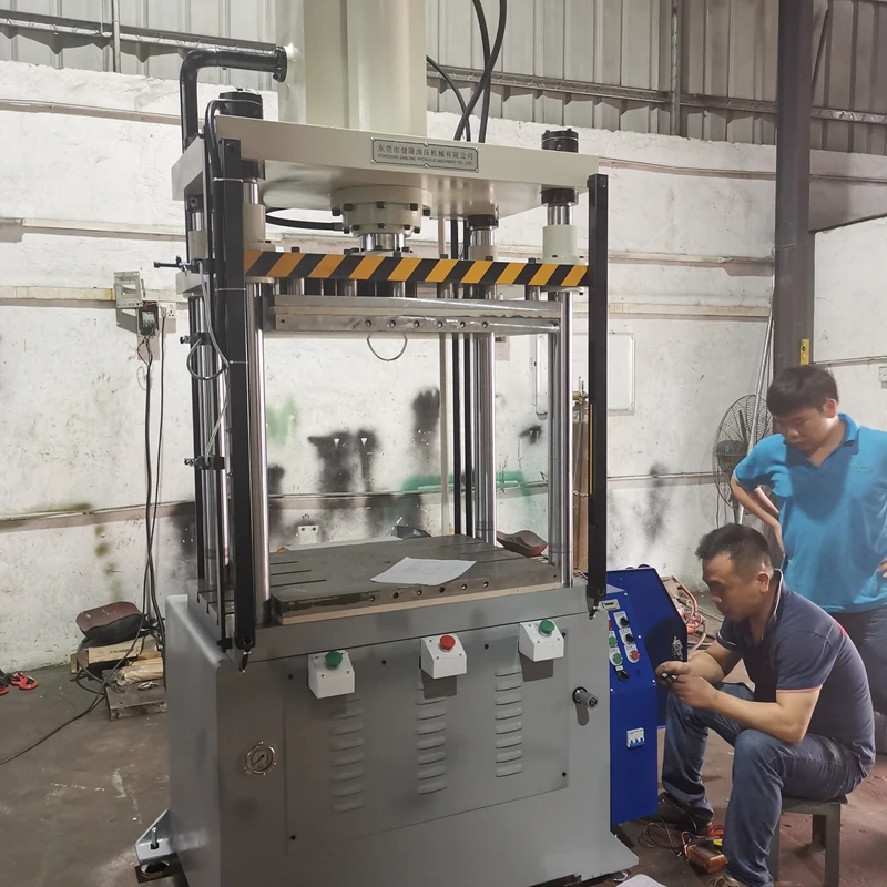 machine press red wine tray packaging paper tray electrical paper tray four-column single-acting hydraulic press