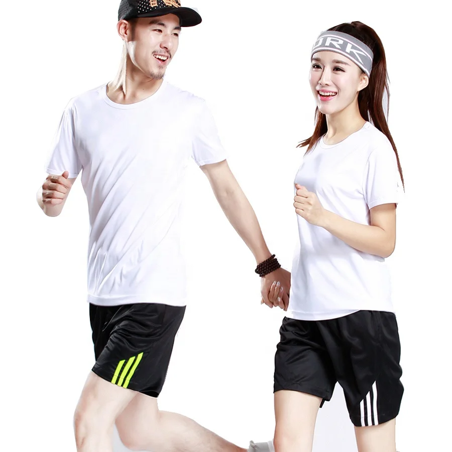 Wholesale cheap price 100% polyester interlock blank  t-shirt