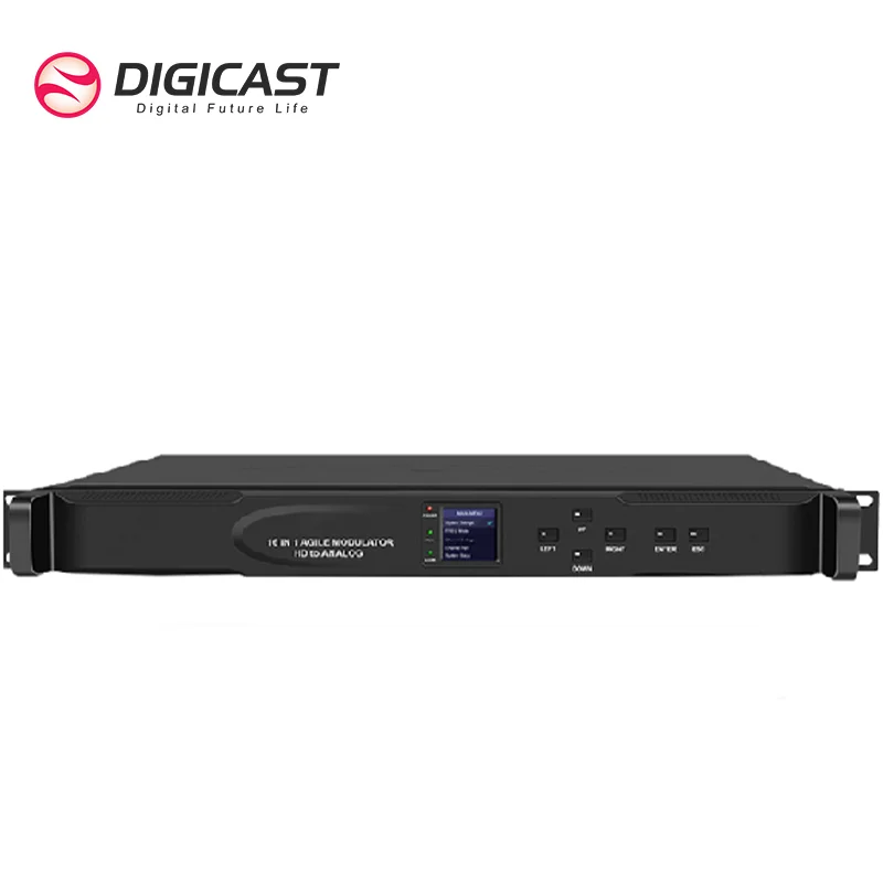 DMB-6100H 1RU Rack Analog NTSC Modulator 16ch HDM I to Analog CATV RF Cable TV Modulator