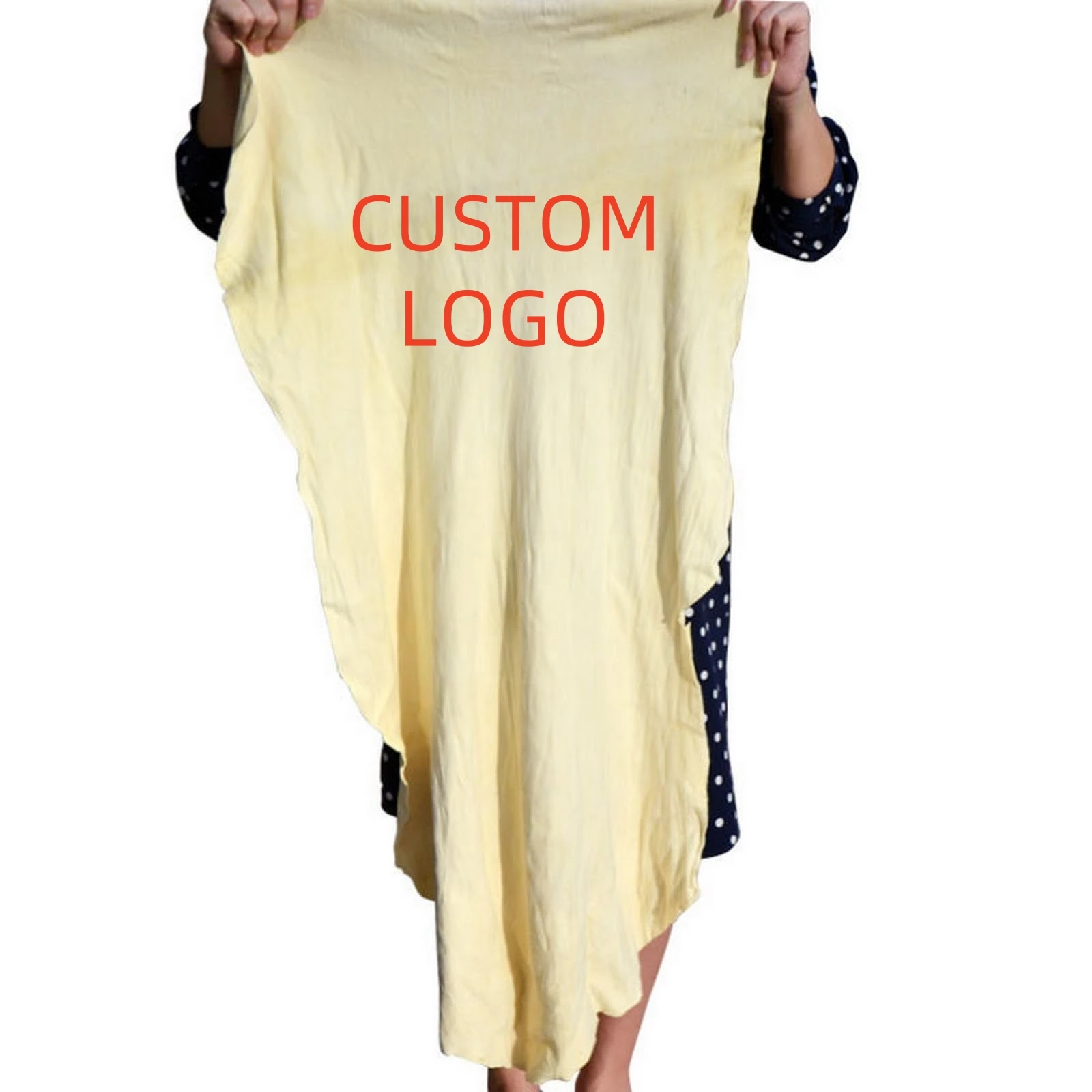 Synthetic Chamois Cloth for Car Towel Custom Leather Cleaning Cloths Personalized Your Brand Text Logo Drying Super Absorbent