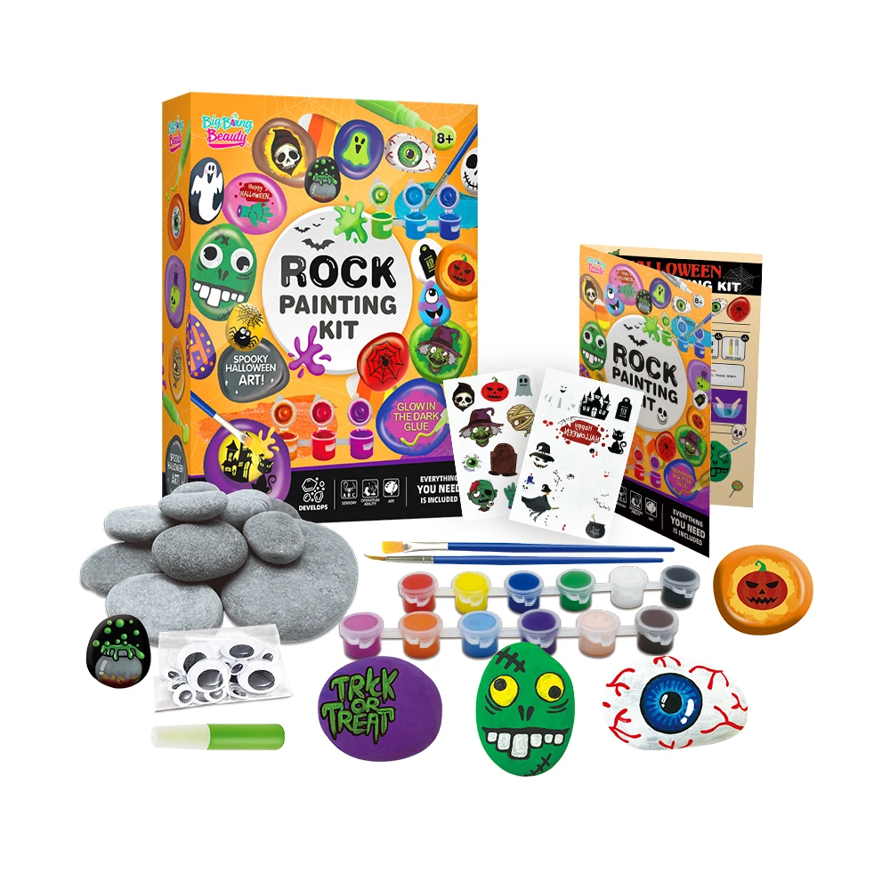 Creative Arts Crafts Projects Toys Rock Painting Kit DIY Craft Science Toy Kit for Boys Girls Birthday Gift Ideas