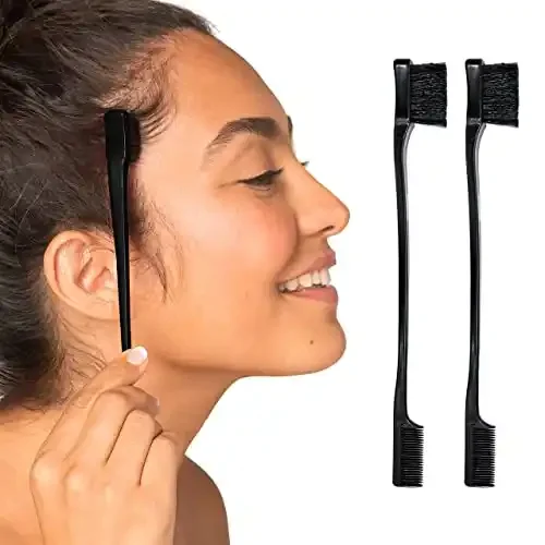 gel makeup brush household Salon  high quality for hair styling soft travel size pink edge control with brush all in one 
