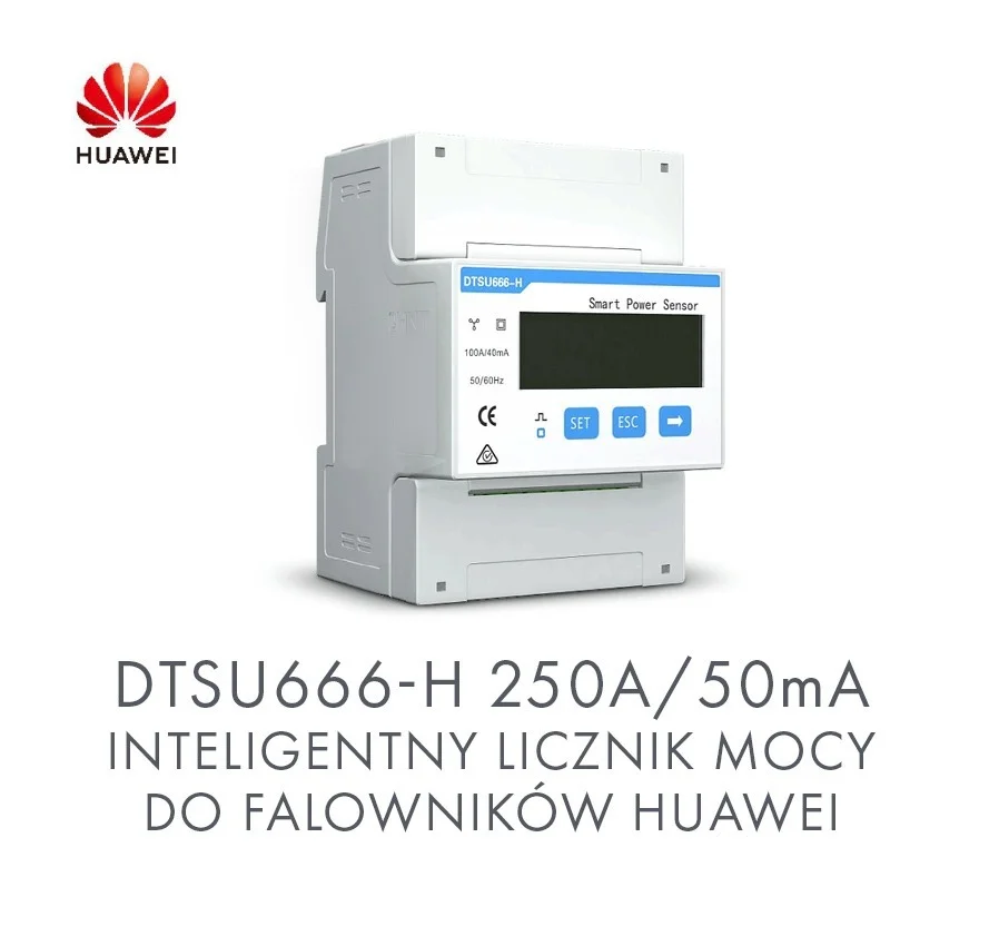 Huawei Dtsu666-H 250A/50mA трехфазный умный датчик мощности счетчик для домашнего солнечного инвертора